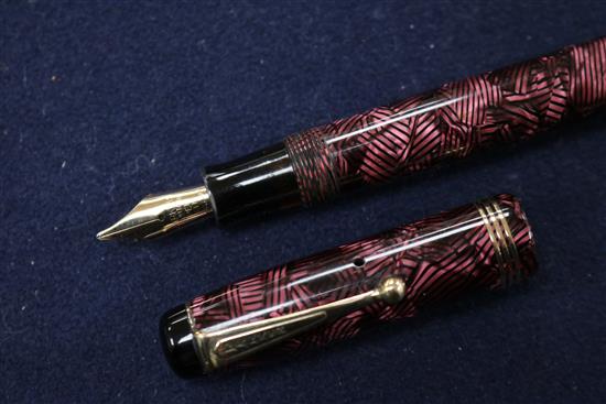 A collection of boxed fountain pens, etc.